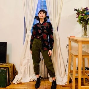 OBEY Cotton Long Sleeve Button Down Size S